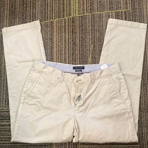 Men’s Tommy Hilfiger Custom Fit TH Flex Pants 33x30 Silver / Light Gray